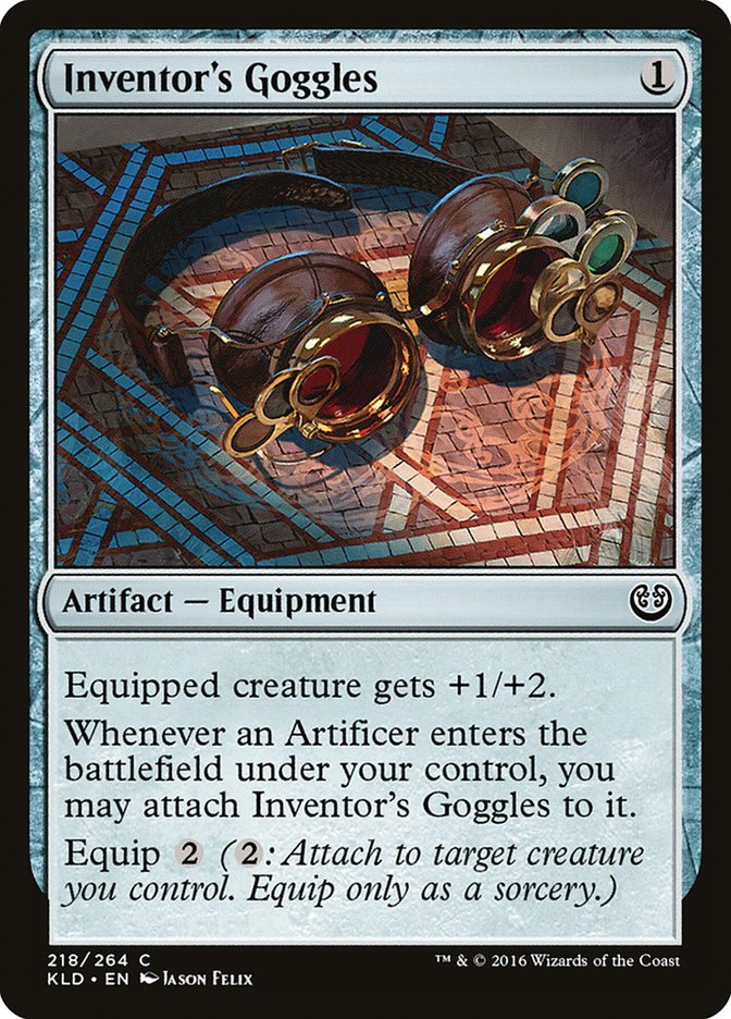 Inventor's Goggles [Kaladesh] - Magic: The Gathering - Card Brawlers | Quebec | Canada |