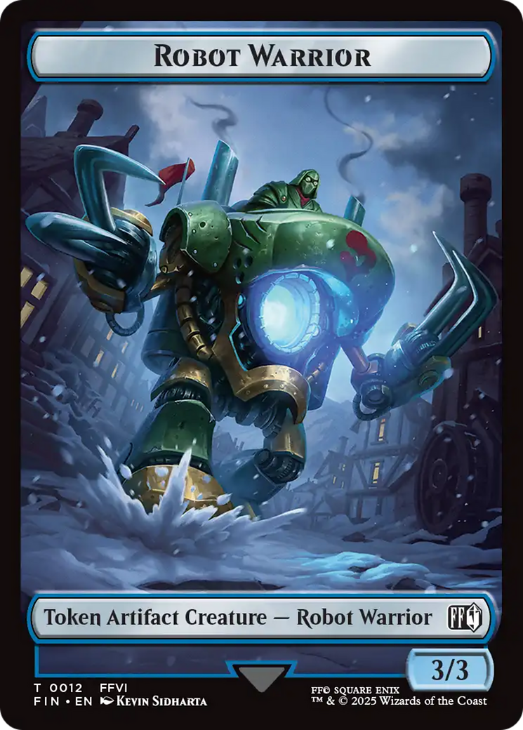 Robot Warrior (0012) // Copy (0001) Double-Sided Token [FINAL FANTASY Tokens] - Magic: The Gathering - Card Brawlers | Quebec | Canada |