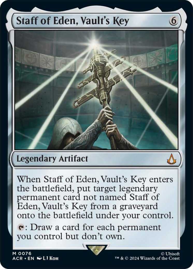 Staff of Eden, Vault's Key [Assassin's Creed] - Magic: The Gathering - Card Brawlers | Quebec | Canada |