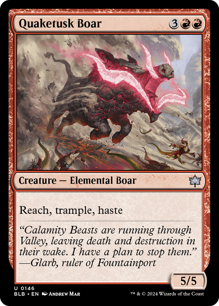 Quaketusk Boar [Bloomburrow] - Magic: The Gathering - Card Brawlers | Quebec | Canada |