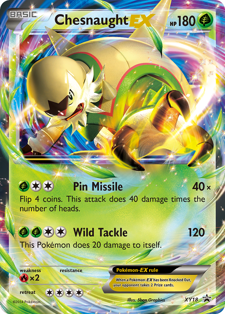 Chesnaught EX (XY18) [XY: Black Star Promos] - Pokémon - Card Brawlers | Quebec | Canada |
