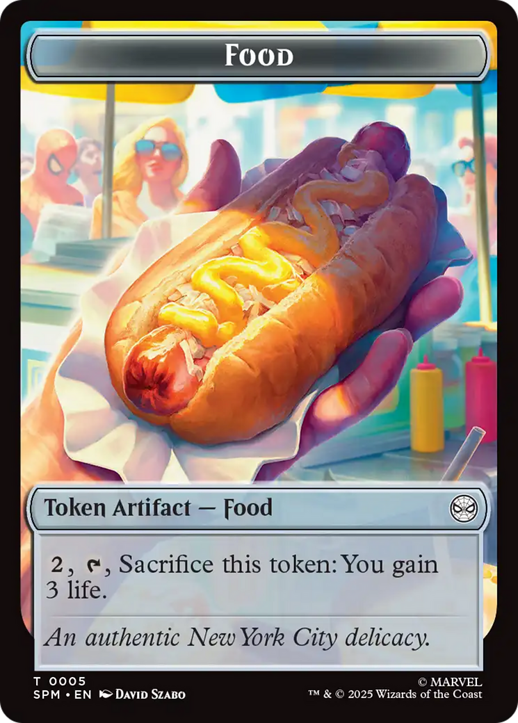 Spider // Food Double-Sided Token [Marvel's Spider-Man Tokens] - Magic: The Gathering - Card Brawlers | Quebec | Canada |