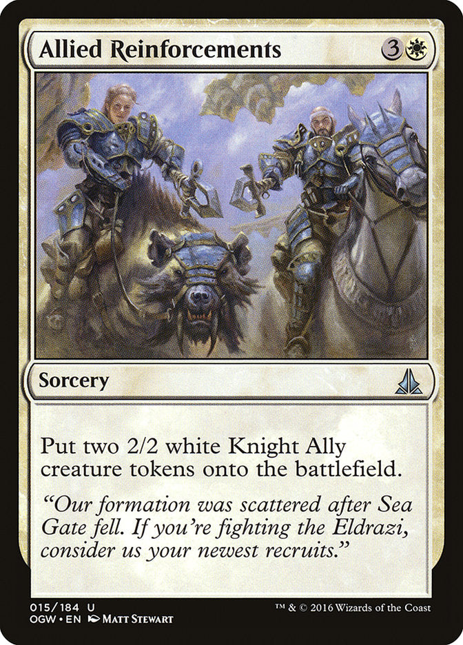 Allied Reinforcements [Oath of the Gatewatch] - Magic: The Gathering - Card Brawlers | Quebec | Canada |