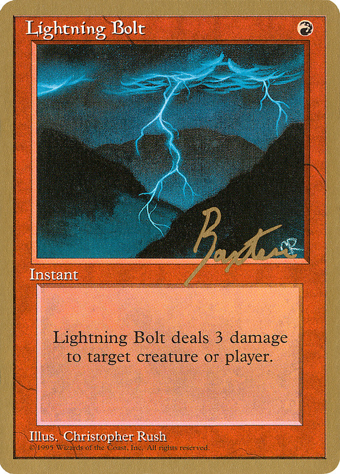 Lightning Bolt (George Baxter) [Pro Tour Collector Set] - Magic: The Gathering - Card Brawlers | Quebec | Canada |
