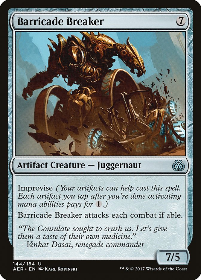 Barricade Breaker [Aether Revolt] - Magic: The Gathering - Card Brawlers | Quebec | Canada |