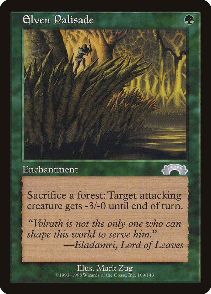 Elven Palisade [Exodus] - Magic: The Gathering - Card Brawlers | Quebec | Canada |