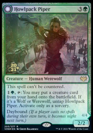Howlpack Piper // Wildsong Howler [Innistrad: Crimson Vow Prerelease Promos] - Magic: The Gathering - Card Brawlers | Quebec | Canada |
