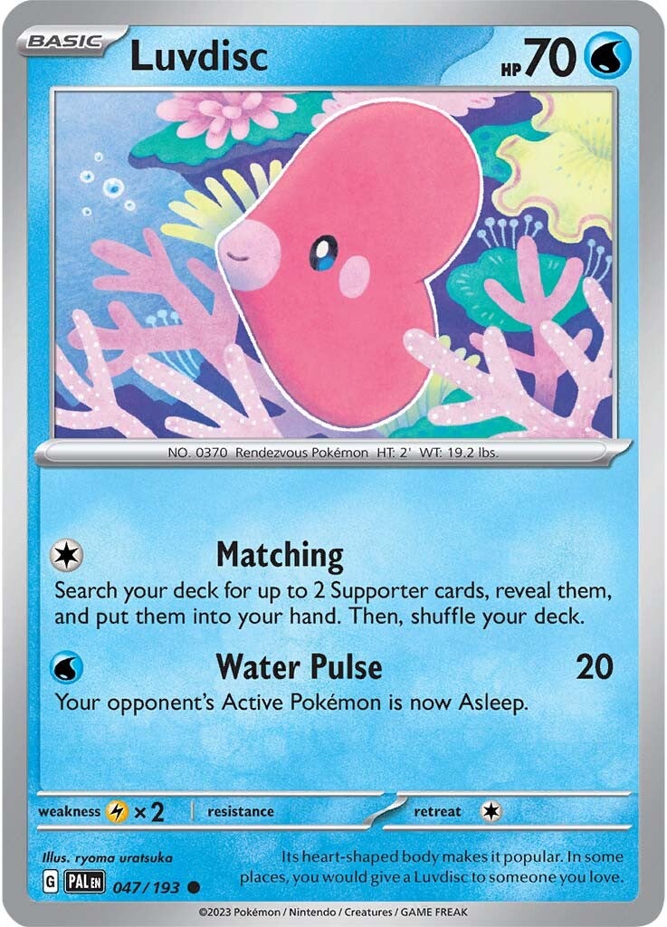 Luvdisc (047/193) [Scarlet & Violet: Paldea Evolved] - Pokémon - Card Brawlers | Quebec | Canada |