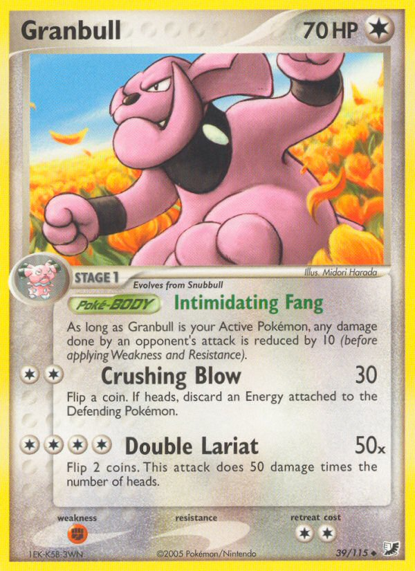 Granbull (39/115) [EX: Unseen Forces] - Pokémon - Card Brawlers | Quebec | Canada |
