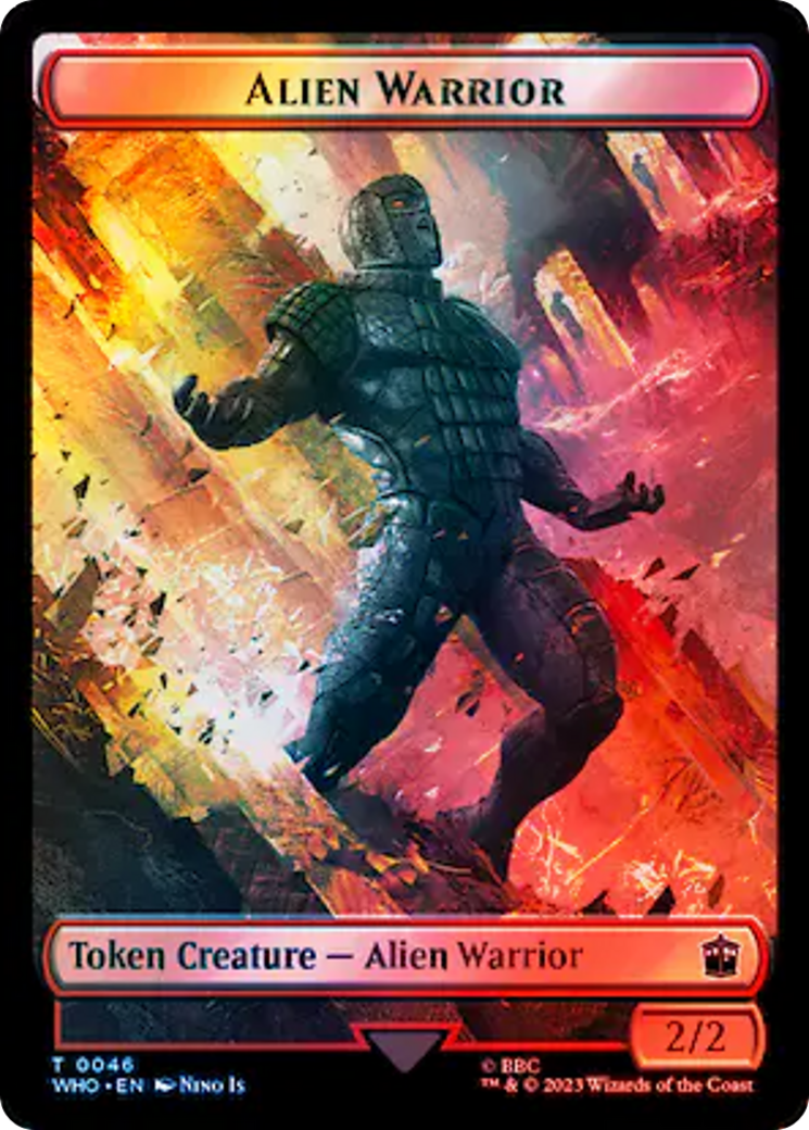 Copy // Alien Warrior Double-Sided Token (Surge Foil) [Doctor Who Tokens] - Magic: The Gathering - Card Brawlers | Quebec | Canada |