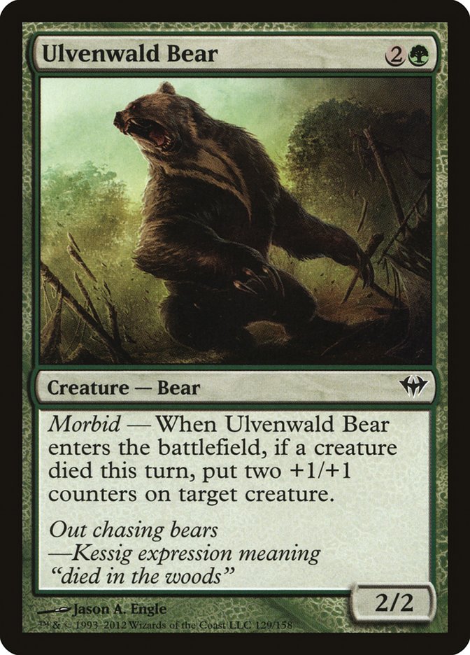 Ulvenwald Bear [Dark Ascension] - Magic: The Gathering - Card Brawlers | Quebec | Canada |