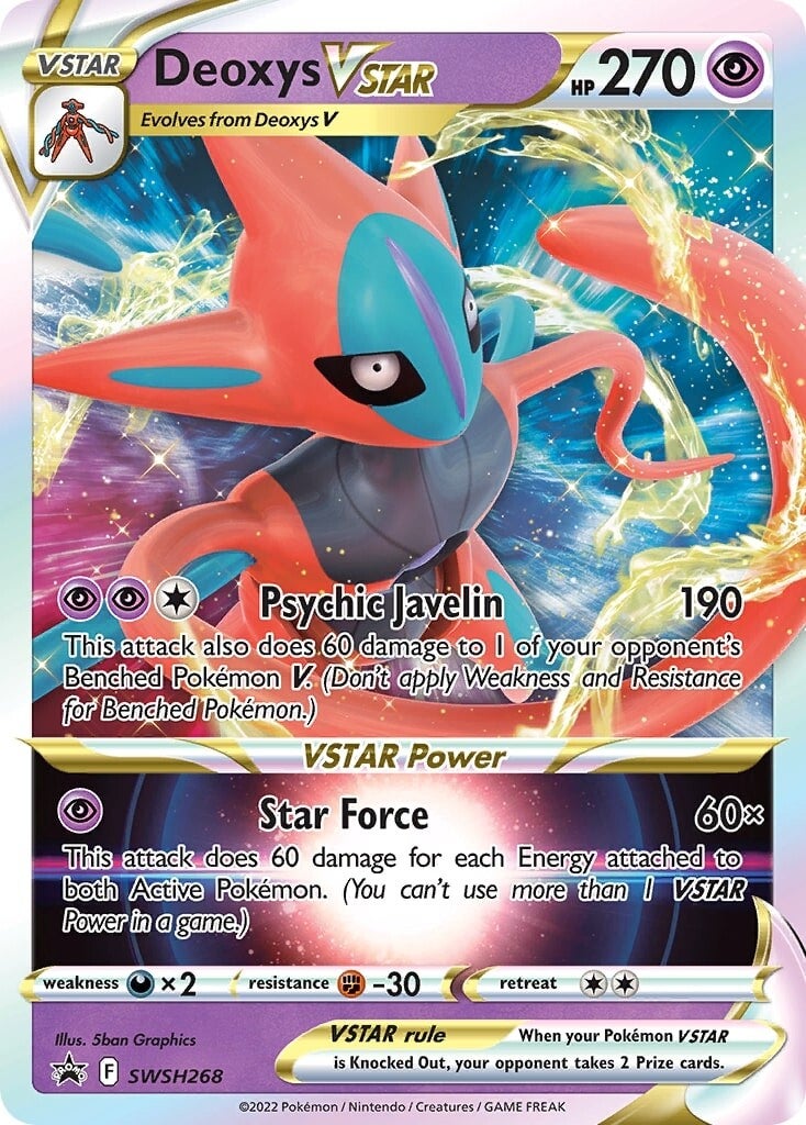 Deoxys VSTAR (SWSH268) [Sword & Shield: Black Star Promos] - Pokémon - Card Brawlers | Quebec | Canada |