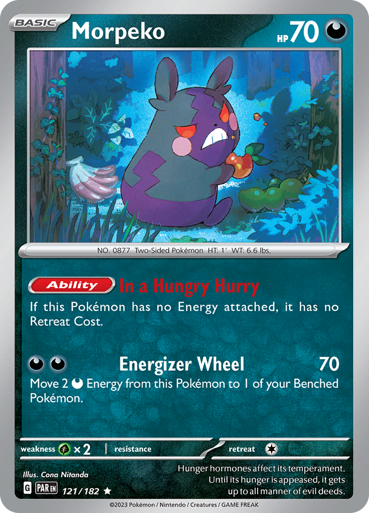 Morpeko (121/182) [Scarlet & Violet: Paradox Rift] - Pokémon - Card Brawlers | Quebec | Canada |