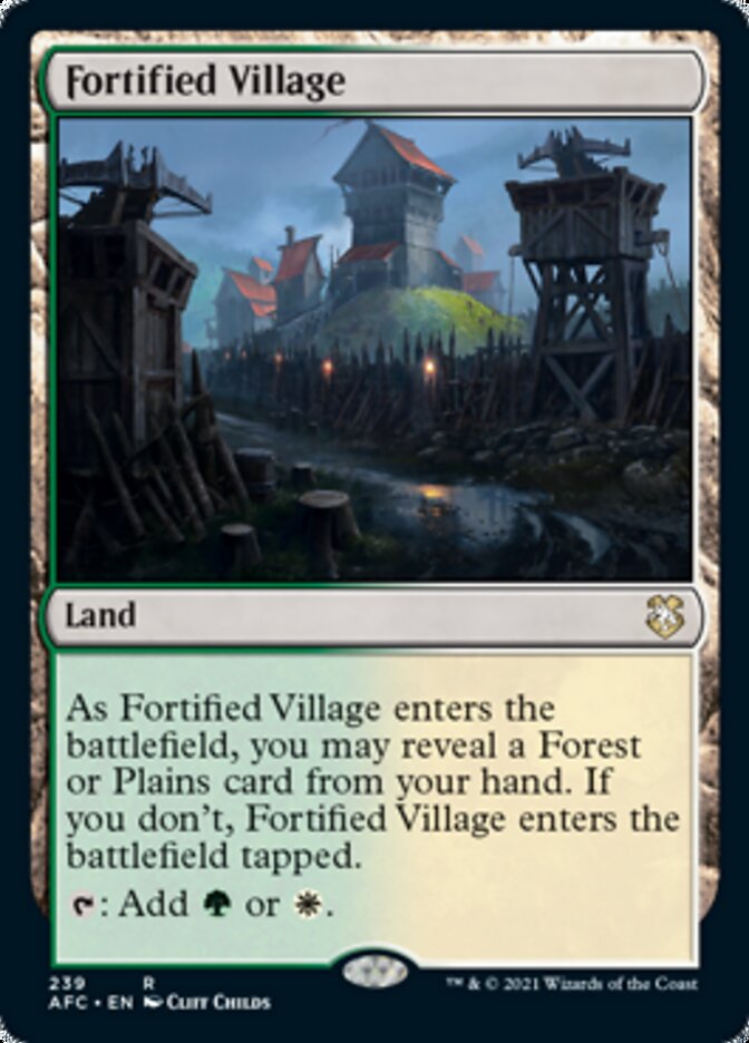 Fortified Village [Dungeons & Dragons: Adventures in the Forgotten Realms Commander] - Magic: The Gathering - Card Brawlers | Quebec | Canada |