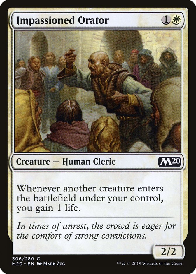 Impassioned Orator [Core Set 2020] - Magic: The Gathering - Card Brawlers | Quebec | Canada |