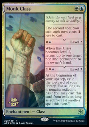 Monk Class [Dungeons & Dragons: Adventures in the Forgotten Realms Prerelease Promos] - Magic: The Gathering - Card Brawlers | Quebec | Canada |