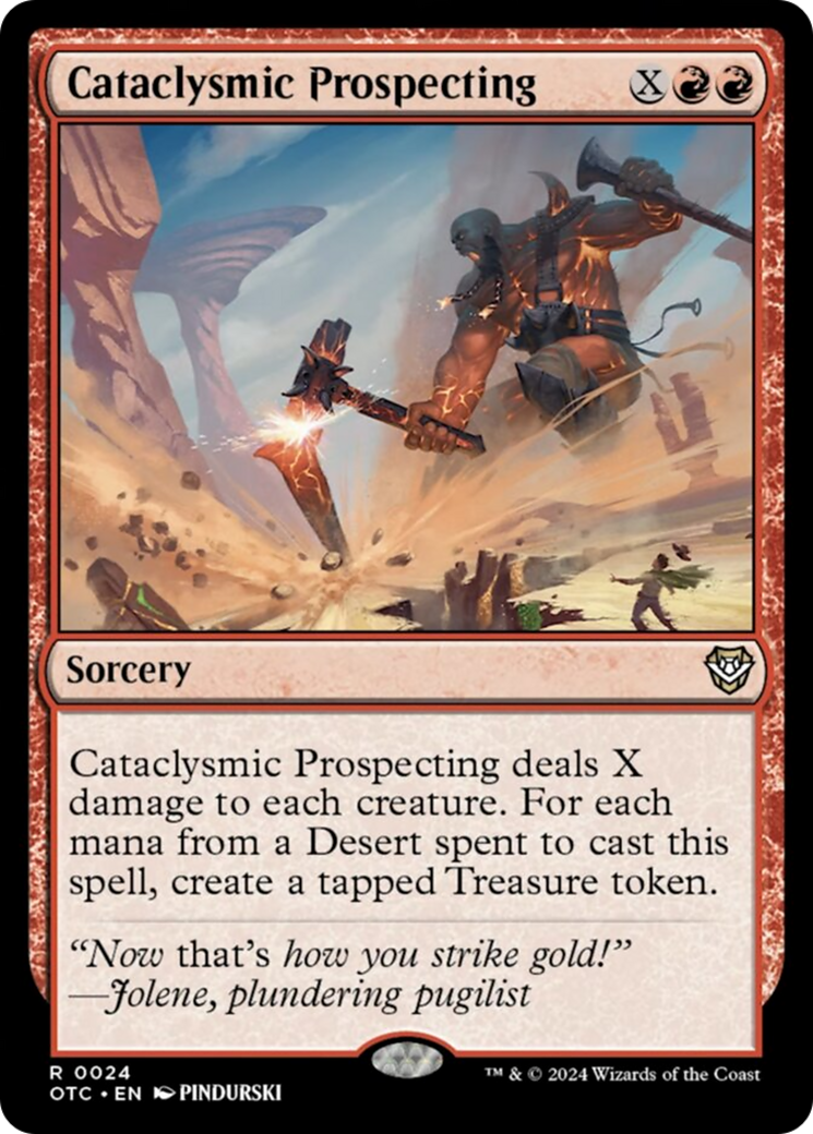 Cataclysmic Prospecting [Outlaws of Thunder Junction Commander] - Magic: The Gathering - Card Brawlers | Quebec | Canada |