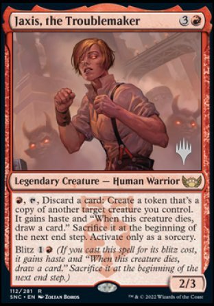 Jaxis, the Troublemaker (Promo Pack) [Streets of New Capenna Promos] - Magic: The Gathering - Card Brawlers | Quebec | Canada |