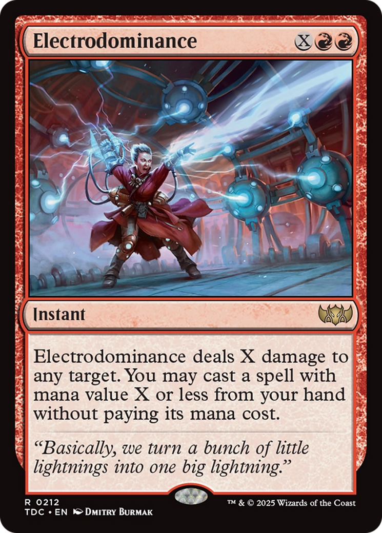 Electrodominance [Tarkir: Dragonstorm Commander] - Magic: The Gathering - Card Brawlers | Quebec | Canada |