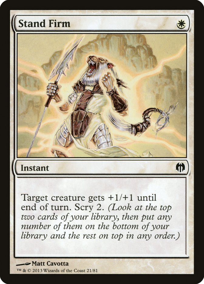 Stand Firm [Duel Decks: Heroes vs. Monsters] - Magic: The Gathering - Card Brawlers | Quebec | Canada |