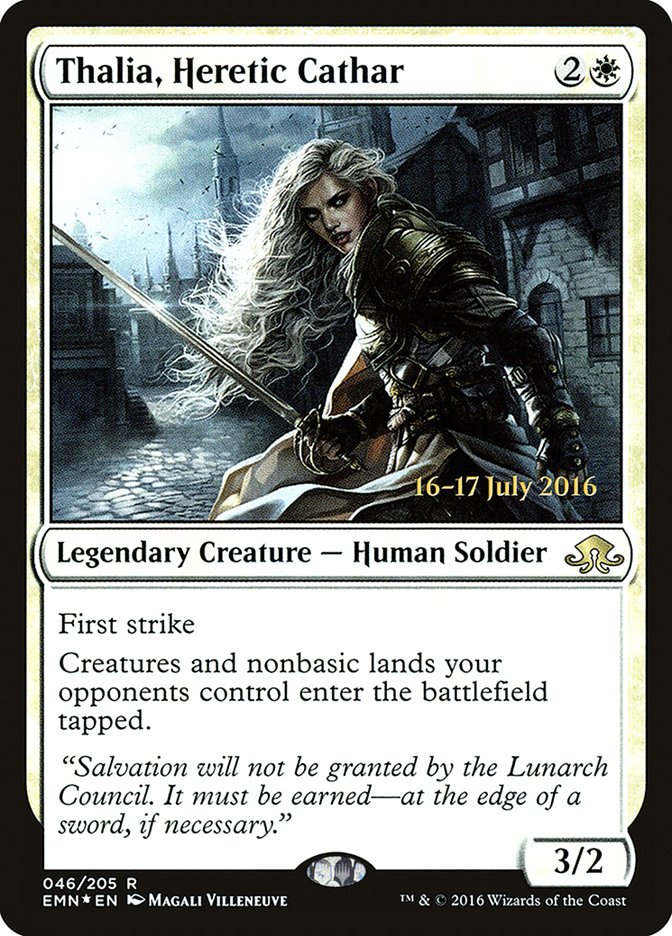 Thalia, Heretic Cathar [Eldritch Moon Prerelease Promos] - Magic: The Gathering - Card Brawlers | Quebec | Canada |