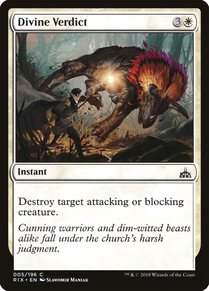 Divine Verdict [Rivals of Ixalan] - Magic: The Gathering - Card Brawlers | Quebec | Canada |
