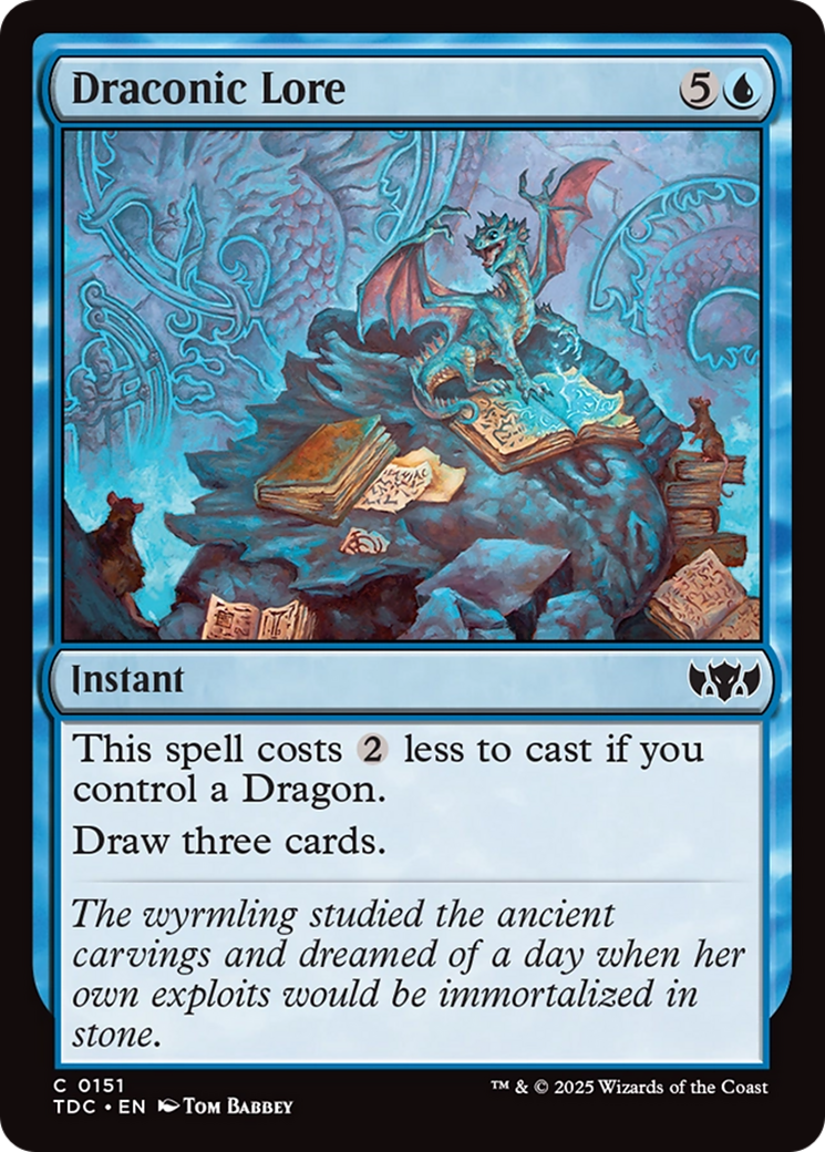 Draconic Lore [Tarkir: Dragonstorm Commander] - Magic: The Gathering - Card Brawlers | Quebec | Canada |