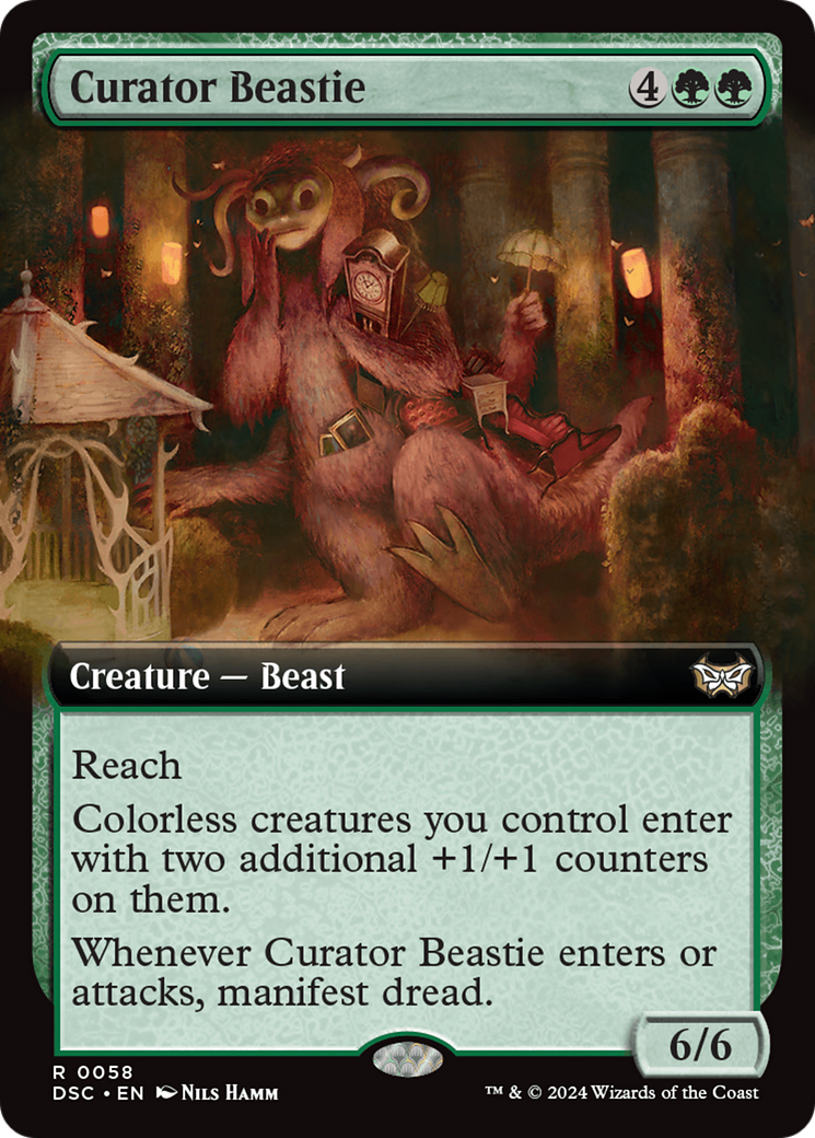 Curator Beastie (Extended Art) [Duskmourn: House of Horror Commander] - Magic: The Gathering - Card Brawlers | Quebec | Canada |