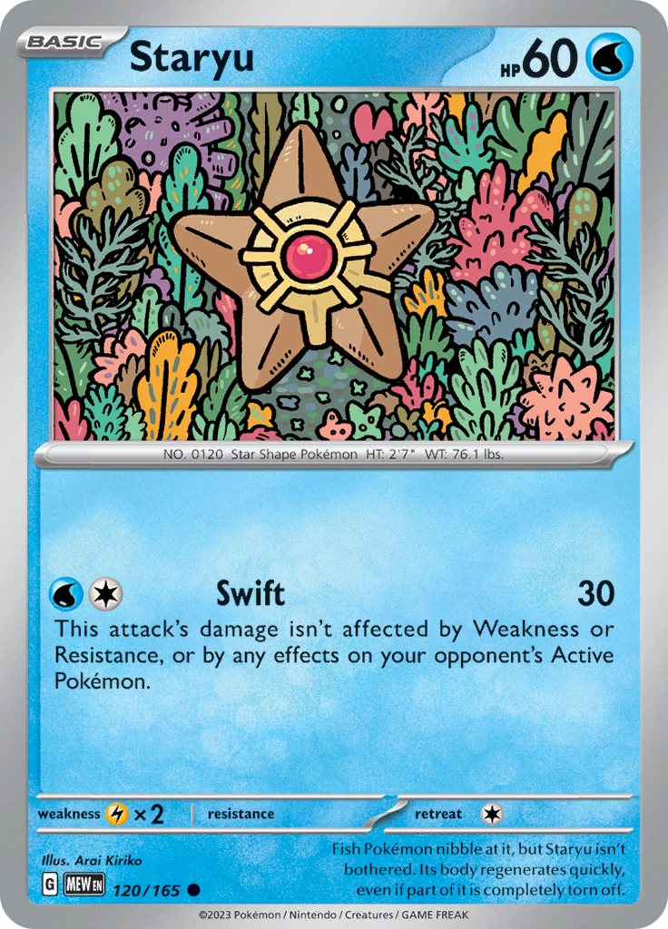 Staryu (120/165) [Scarlet & Violet 151] - Pokémon - Card Brawlers | Quebec | Canada |