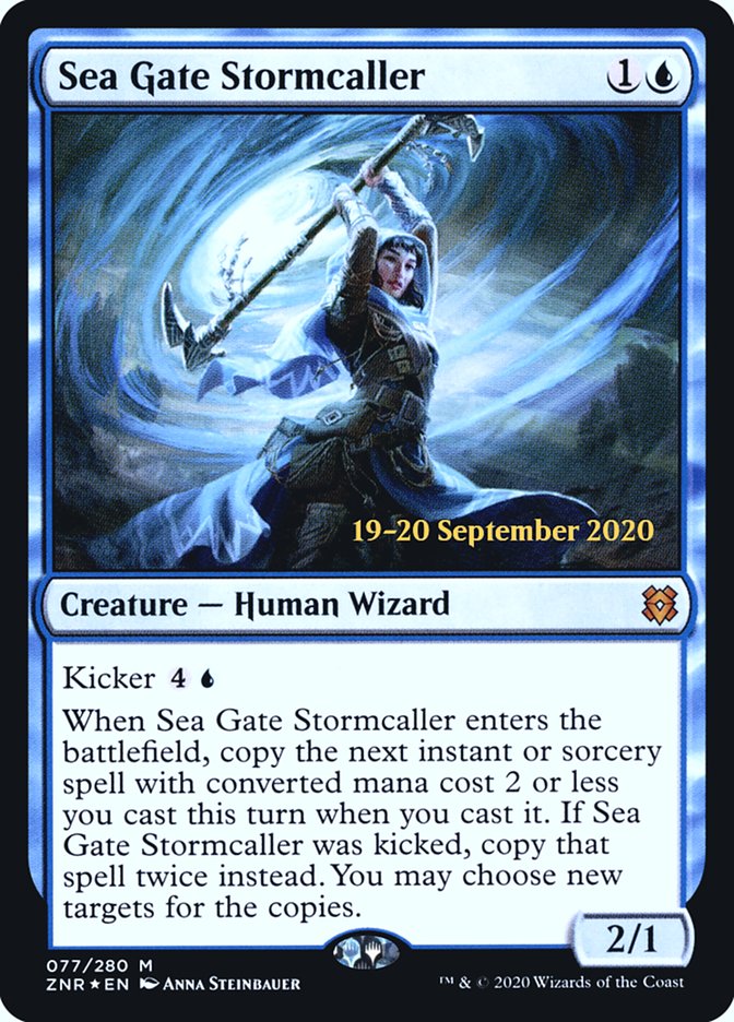 Sea Gate Stormcaller [Zendikar Rising Prerelease Promos] - Magic: The Gathering - Card Brawlers | Quebec | Canada |