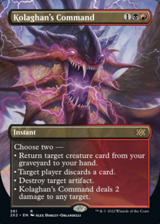 Kolaghan's Command (Borderless Alternate Art) [Double Masters 2022] - Magic: The Gathering - Card Brawlers | Quebec | Canada |