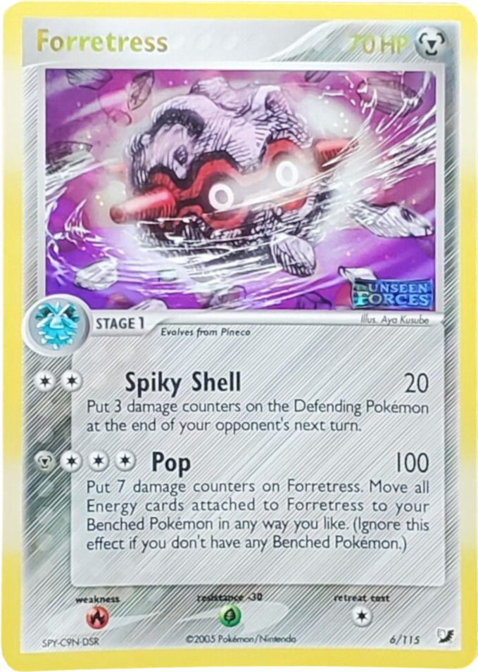 Forretress (6/115) (Stamped) [EX: Unseen Forces] - Pokémon - Card Brawlers | Quebec | Canada |