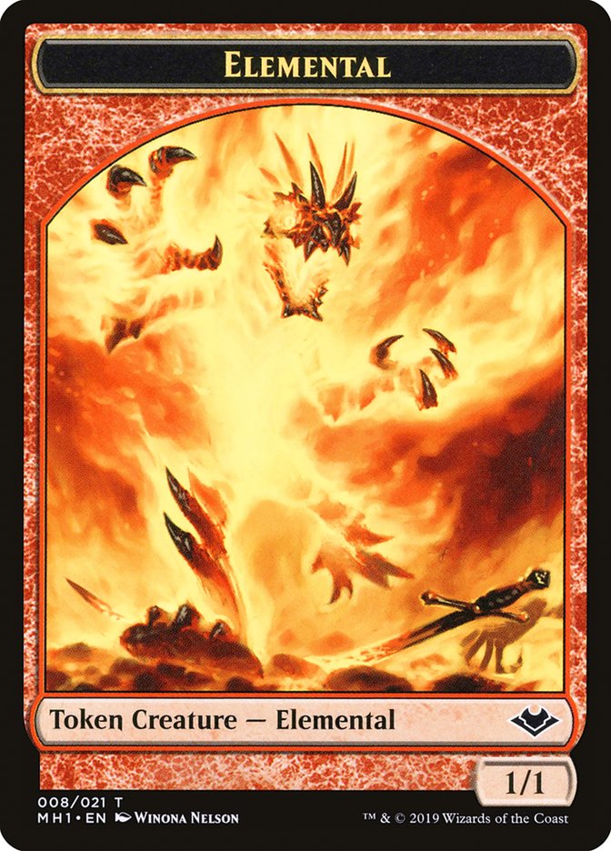 Marit Lage (006) // Elemental (008) Double-Sided Token [Modern Horizons Tokens] - Magic: The Gathering - Card Brawlers | Quebec | Canada |