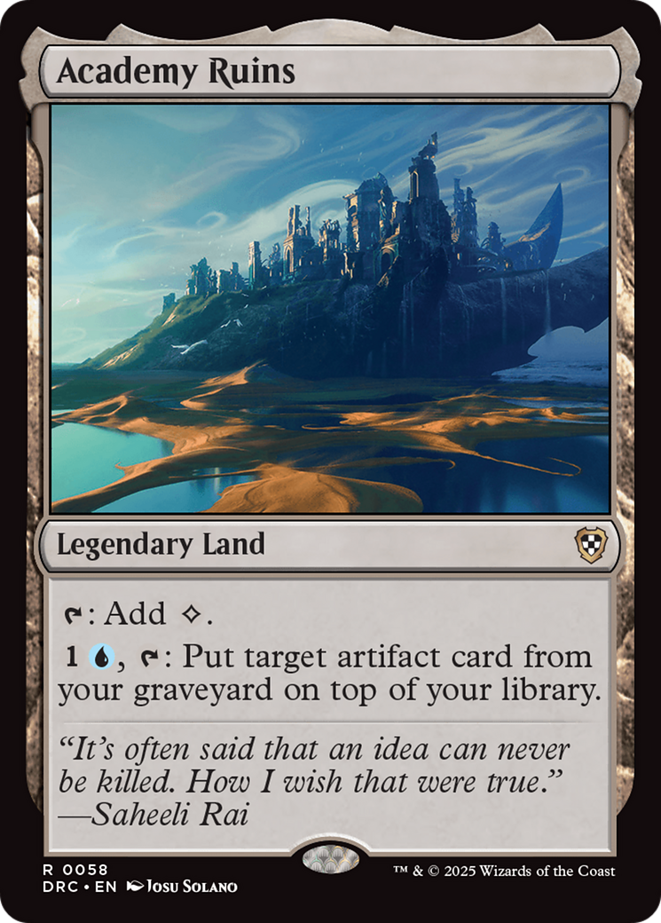 Academy Ruins [Aetherdrift Commander] - Magic: The Gathering - Card Brawlers | Quebec | Canada |