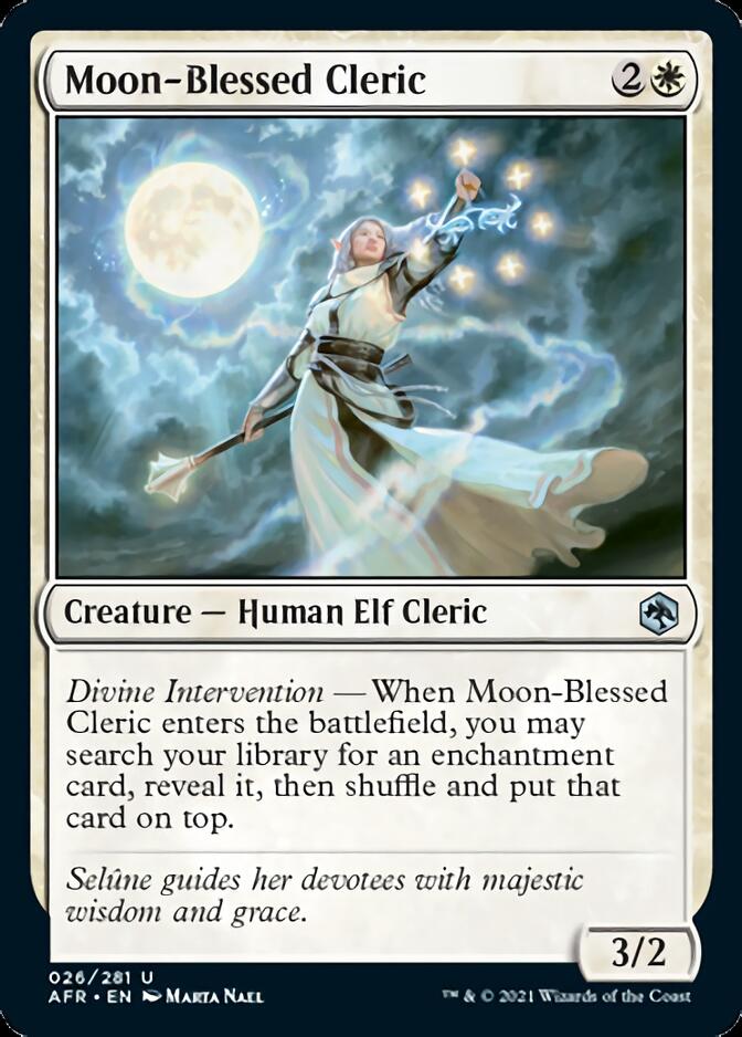 Moon-Blessed Cleric [Dungeons & Dragons: Adventures in the Forgotten Realms] - Magic: The Gathering - Card Brawlers | Quebec | Canada |