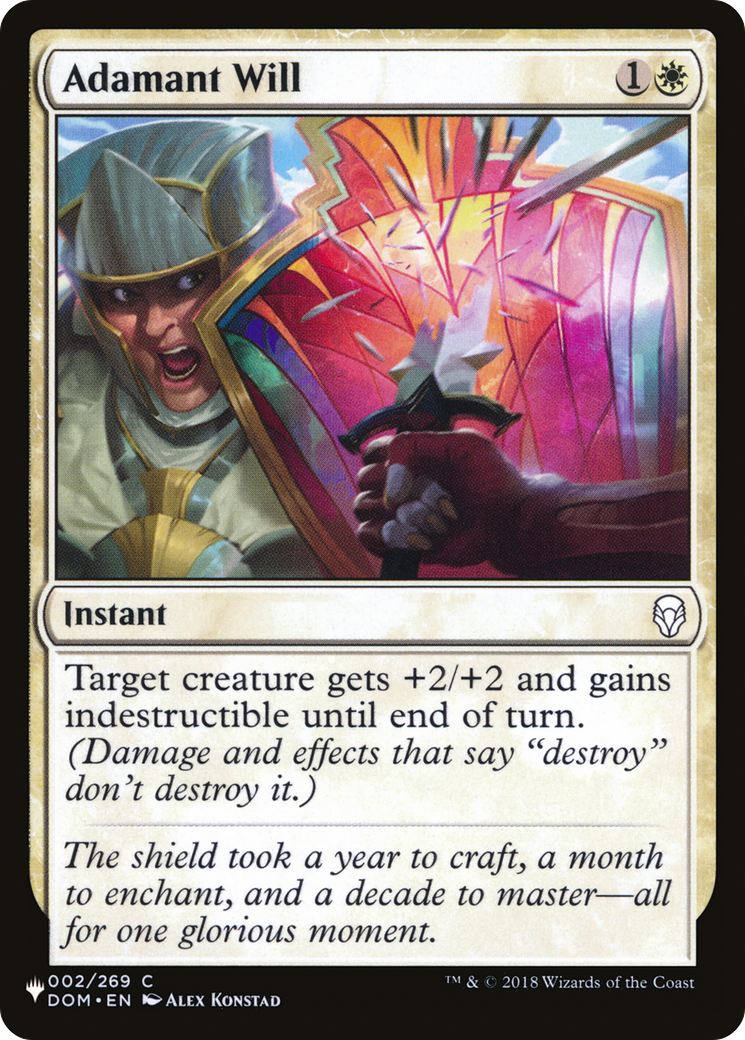 Adamant Will [The List] - Magic: The Gathering - Card Brawlers | Quebec | Canada |