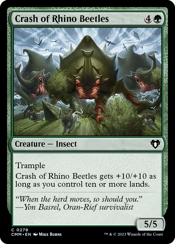 Crash of Rhino Beetles [Commander Masters] - Magic: The Gathering - Card Brawlers | Quebec | Canada |