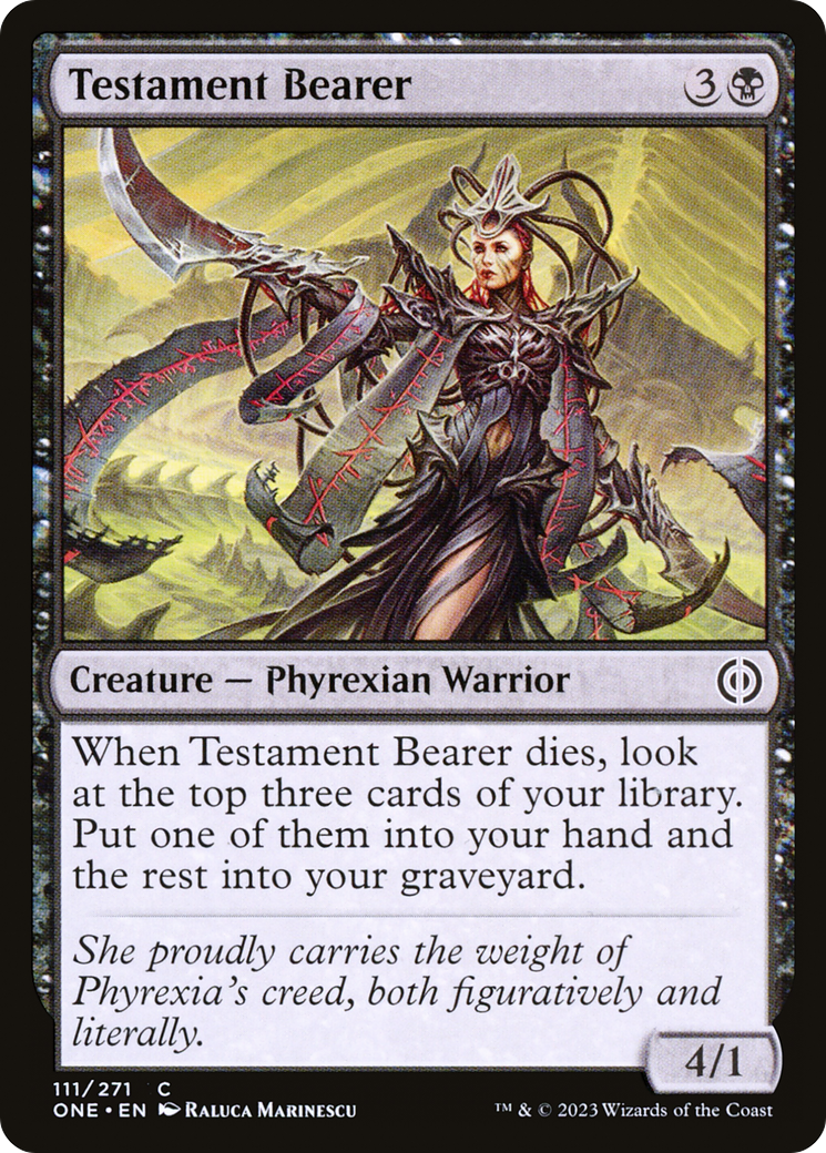 Testament Bearer [Phyrexia: All Will Be One] - Magic: The Gathering - Card Brawlers | Quebec | Canada |