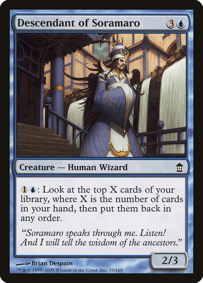 Descendant of Soramaro [Saviors of Kamigawa] - Magic: The Gathering - Card Brawlers | Quebec | Canada |
