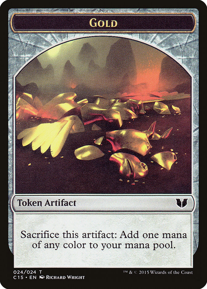 Gold // Knight (005) Double-Sided Token [Commander 2015 Tokens] - Magic: The Gathering - Card Brawlers | Quebec | Canada |
