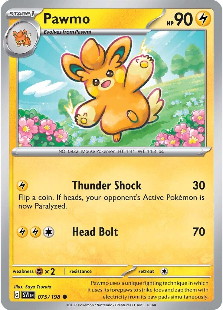 Pawmo (075/198) [Scarlet & Violet: Base Set] - Pokémon - Card Brawlers | Quebec | Canada |