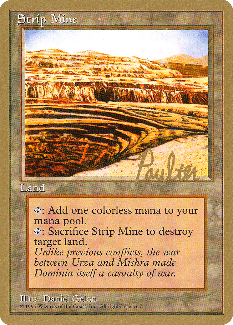 Strip Mine (Preston Poulter) [Pro Tour Collector Set] - Magic: The Gathering - Card Brawlers | Quebec | Canada |