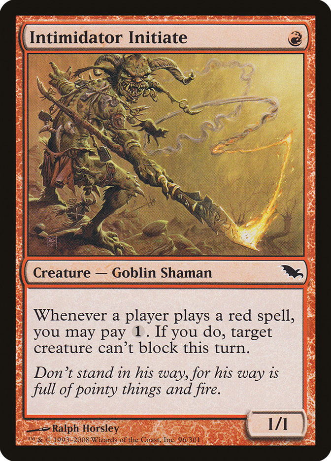 Intimidator Initiate [Shadowmoor] - Magic: The Gathering - Card Brawlers | Quebec | Canada |