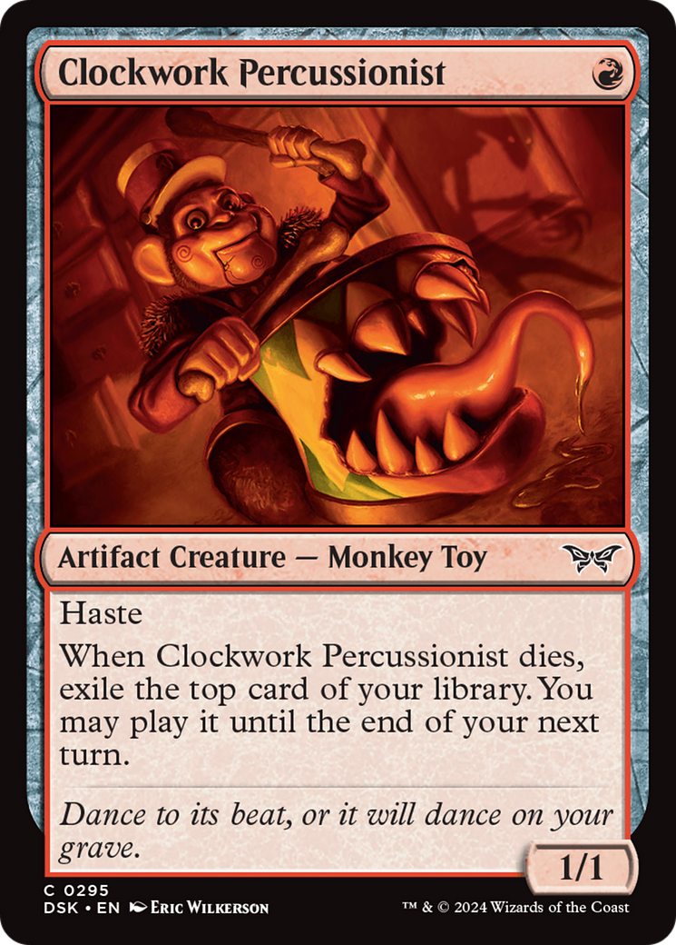 Clockwork Percussionist (0295) [Duskmourn: House of Horror] - Magic: The Gathering - Card Brawlers | Quebec | Canada |