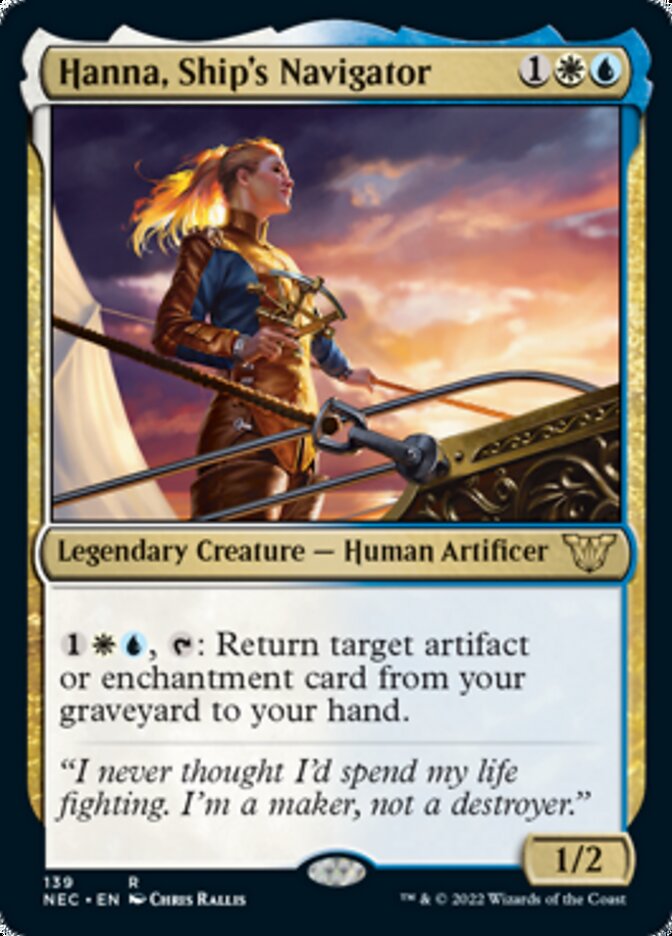 Hanna, Ship's Navigator [Kamigawa: Neon Dynasty Commander] - Magic: The Gathering - Card Brawlers | Quebec | Canada |