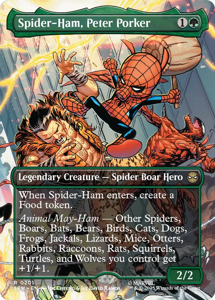 Spider-Ham, Peter Porker (Borderless) [Marvel's Spider-Man] - Magic: The Gathering - Card Brawlers | Quebec | Canada |