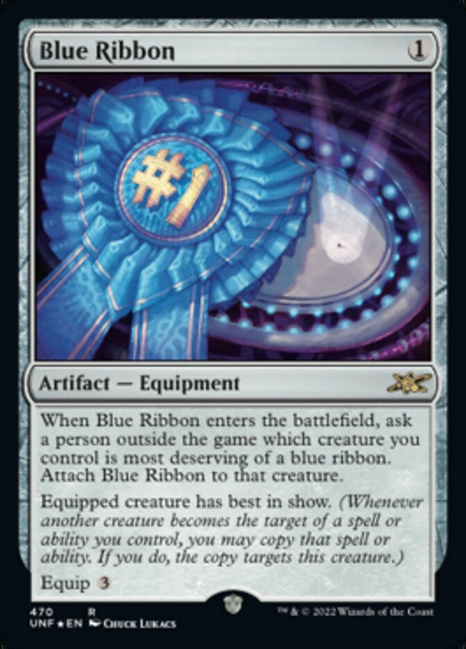 Blue Ribbon (Galaxy Foil) [Unfinity] - Magic: The Gathering - Card Brawlers | Quebec | Canada |