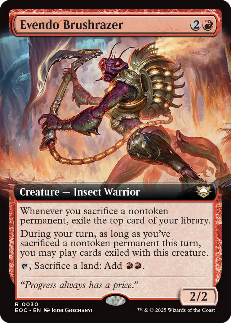 Evendo Brushrazer (Extended Art) [Edge of Eternities Commander] - Magic: The Gathering - Card Brawlers | Quebec | Canada |