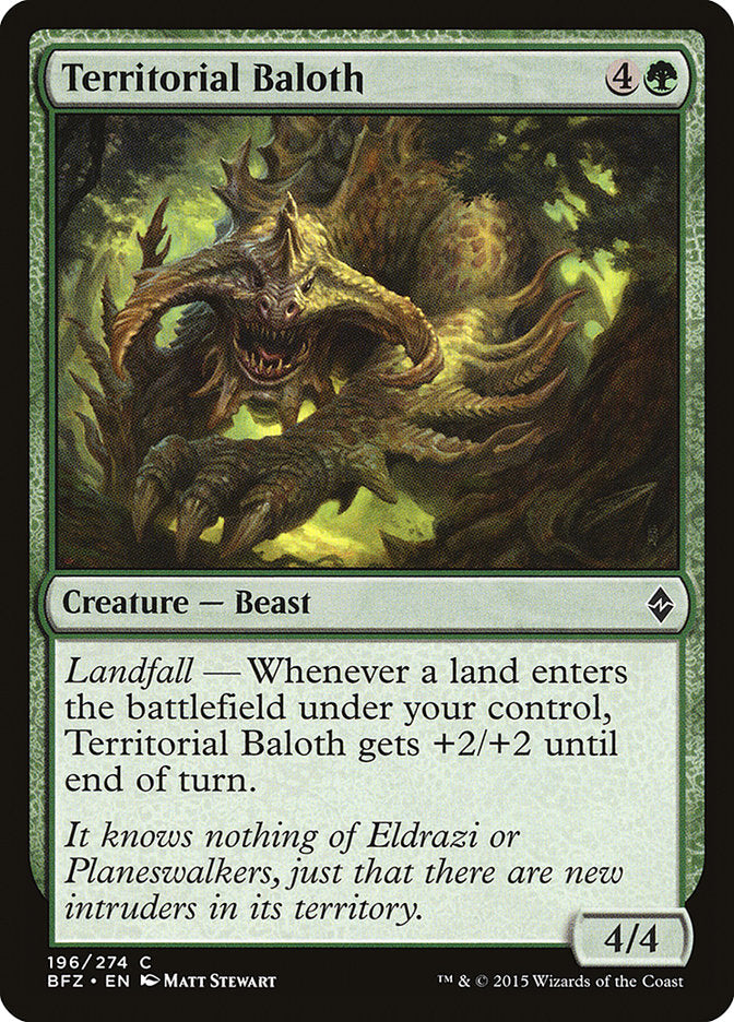 Territorial Baloth [Battle for Zendikar] - Magic: The Gathering - Card Brawlers | Quebec | Canada |