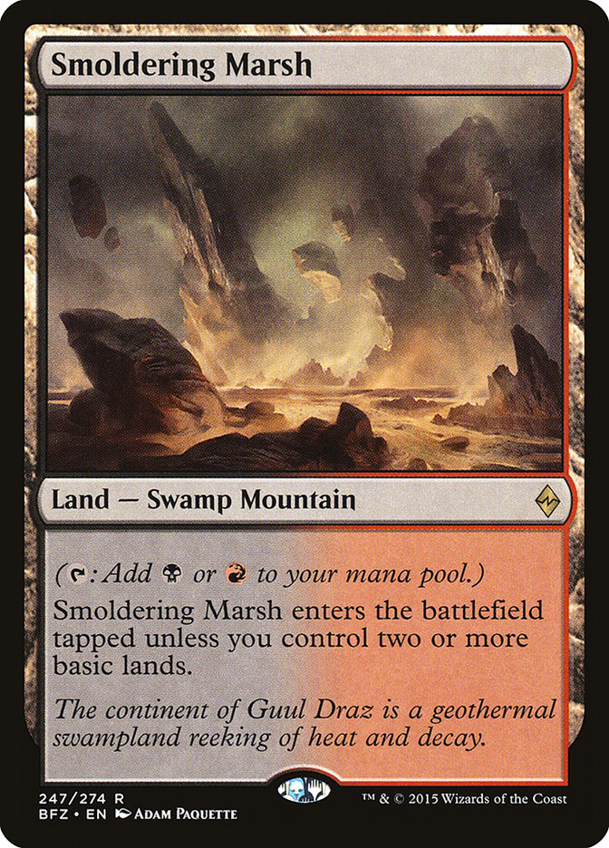 Smoldering Marsh [Battle for Zendikar] - Magic: The Gathering - Card Brawlers | Quebec | Canada |